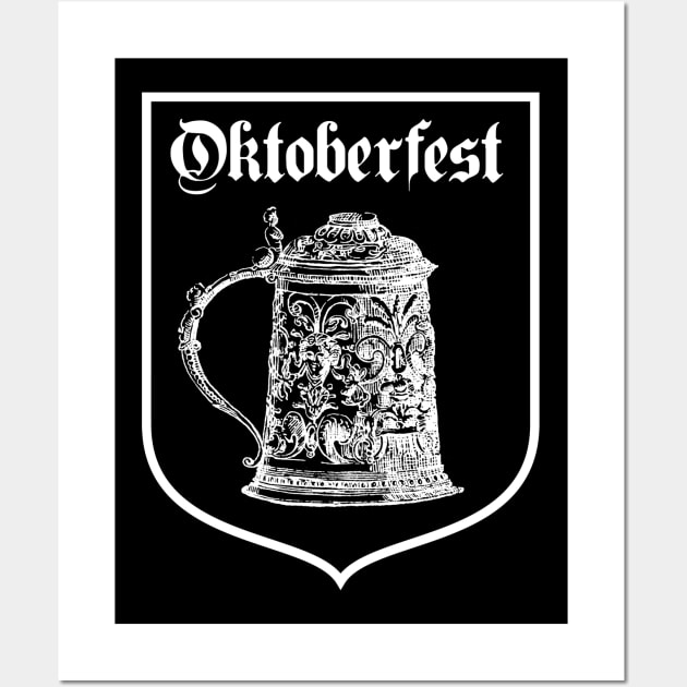 Beer Stein Drawing, Oktoberfest Wall Art by cartogram